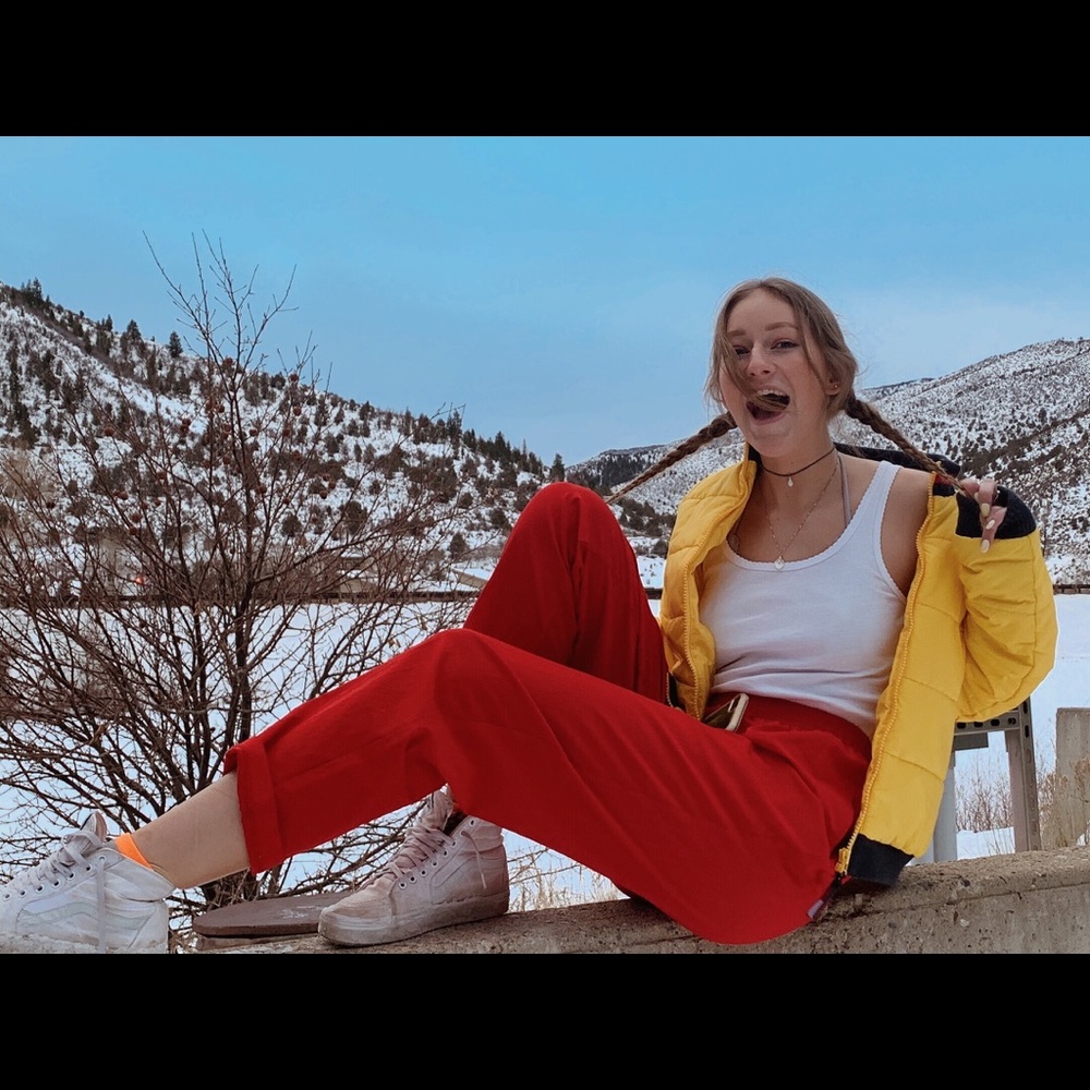 tommy hilfiger yellow puffer jacket